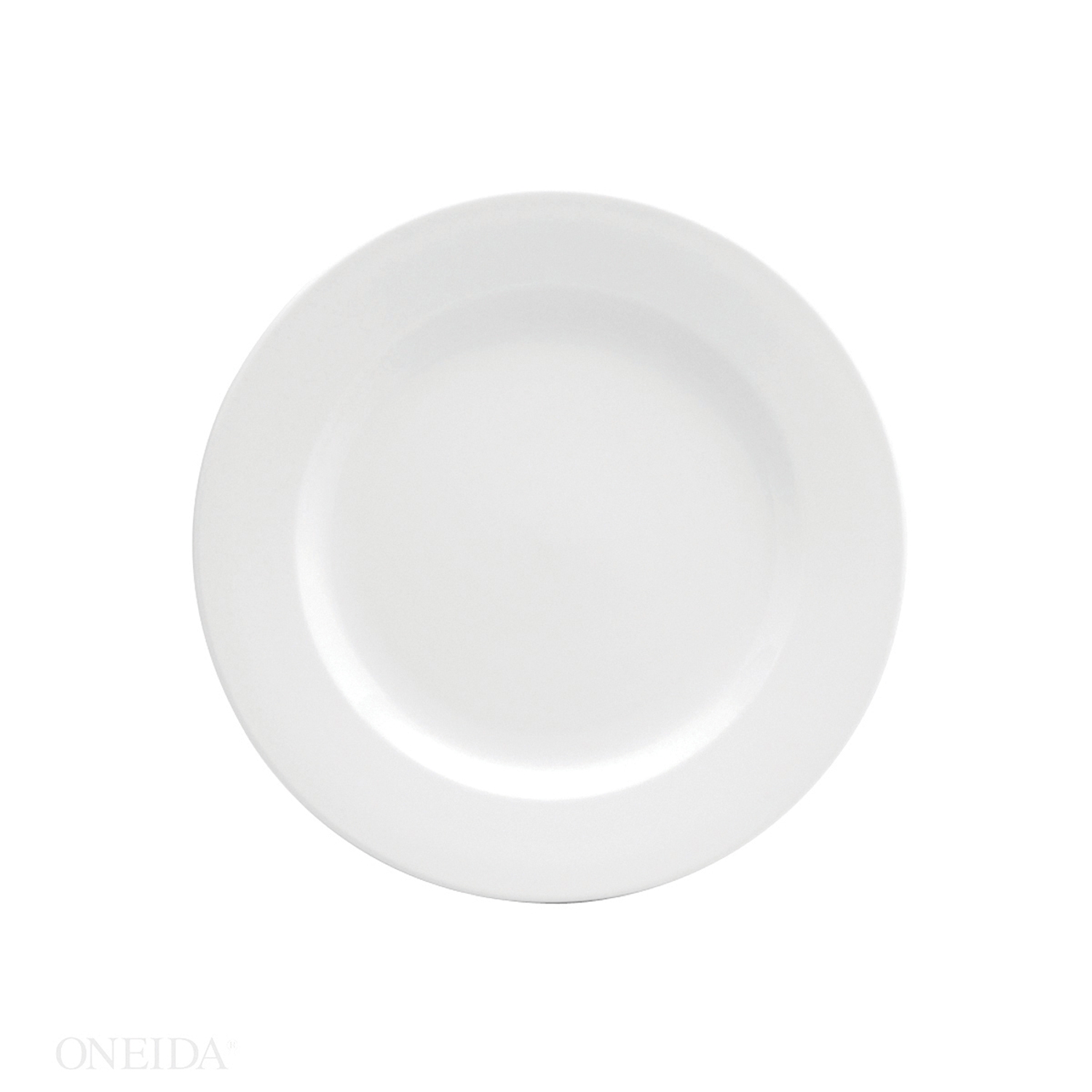 Oneida Buffalo Cream White Undecorated Rolled Edge Plate, 9 5/8 Inch -- 24 Per Case