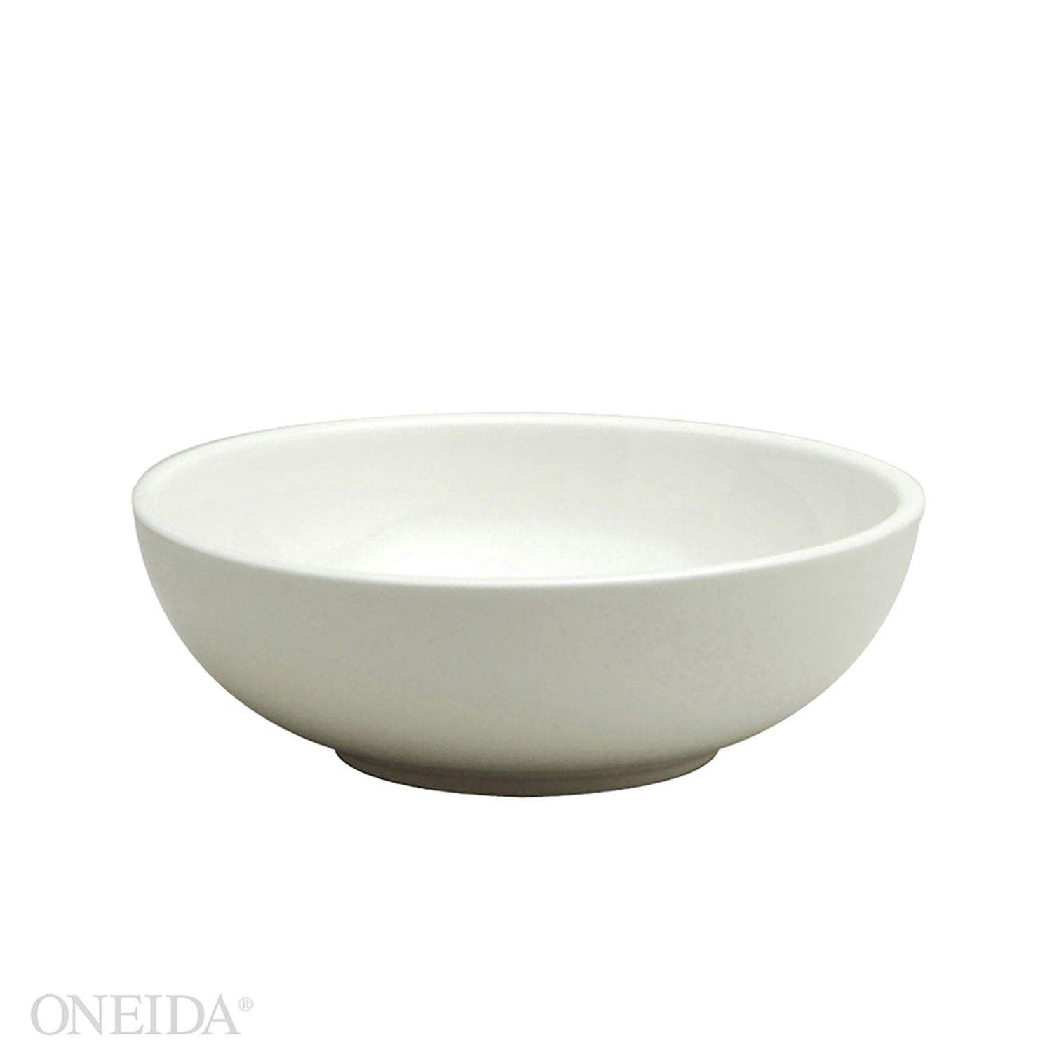 Oneida Buffalo Cream White Undecorated Rolled Edge Coupe Bowl, 48 Ounce -- 12 Per Case
