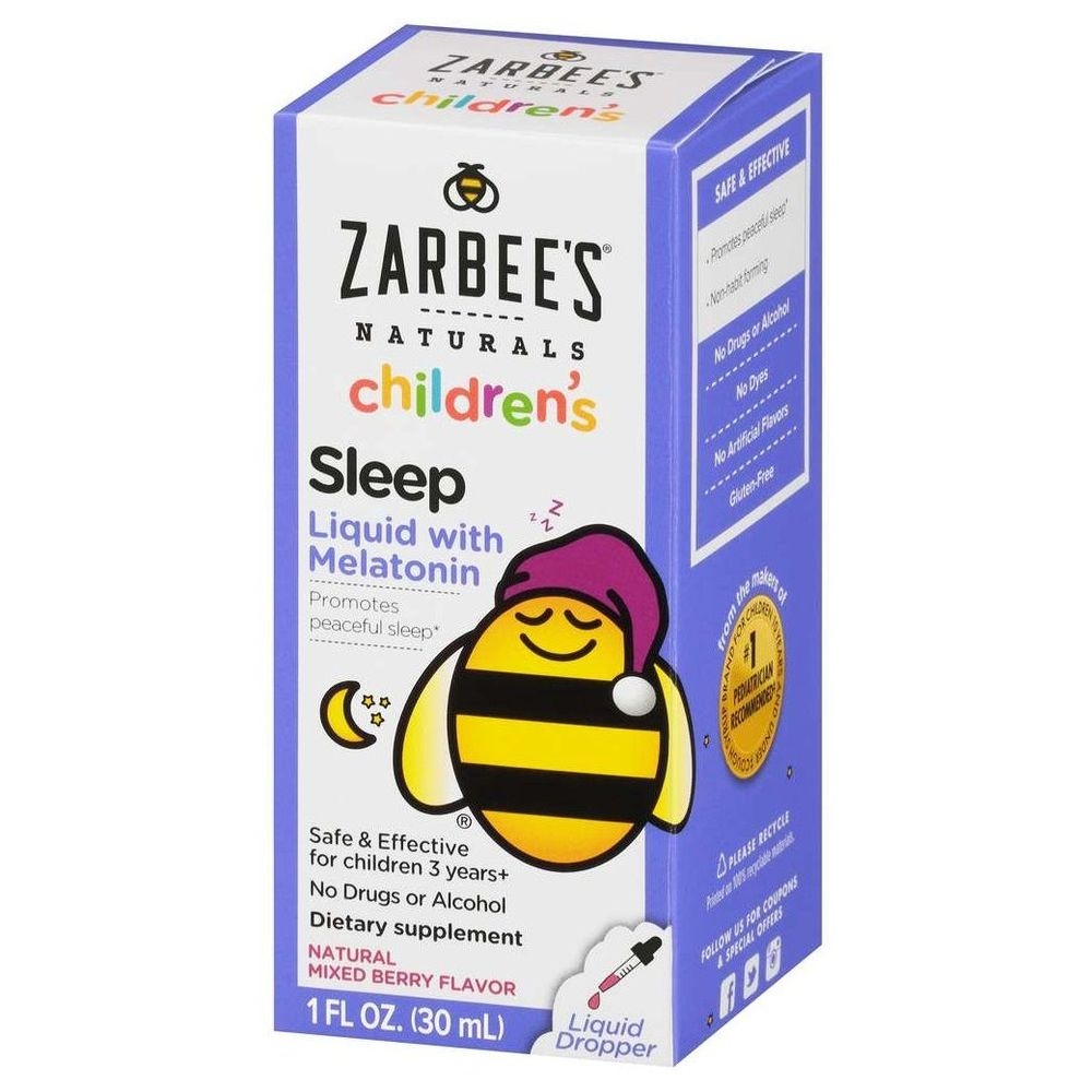 Zarbee's Childrens Mixed Berry Flavor Sleep Liquid, 1 Fluid Ounce -- 12 Per Case