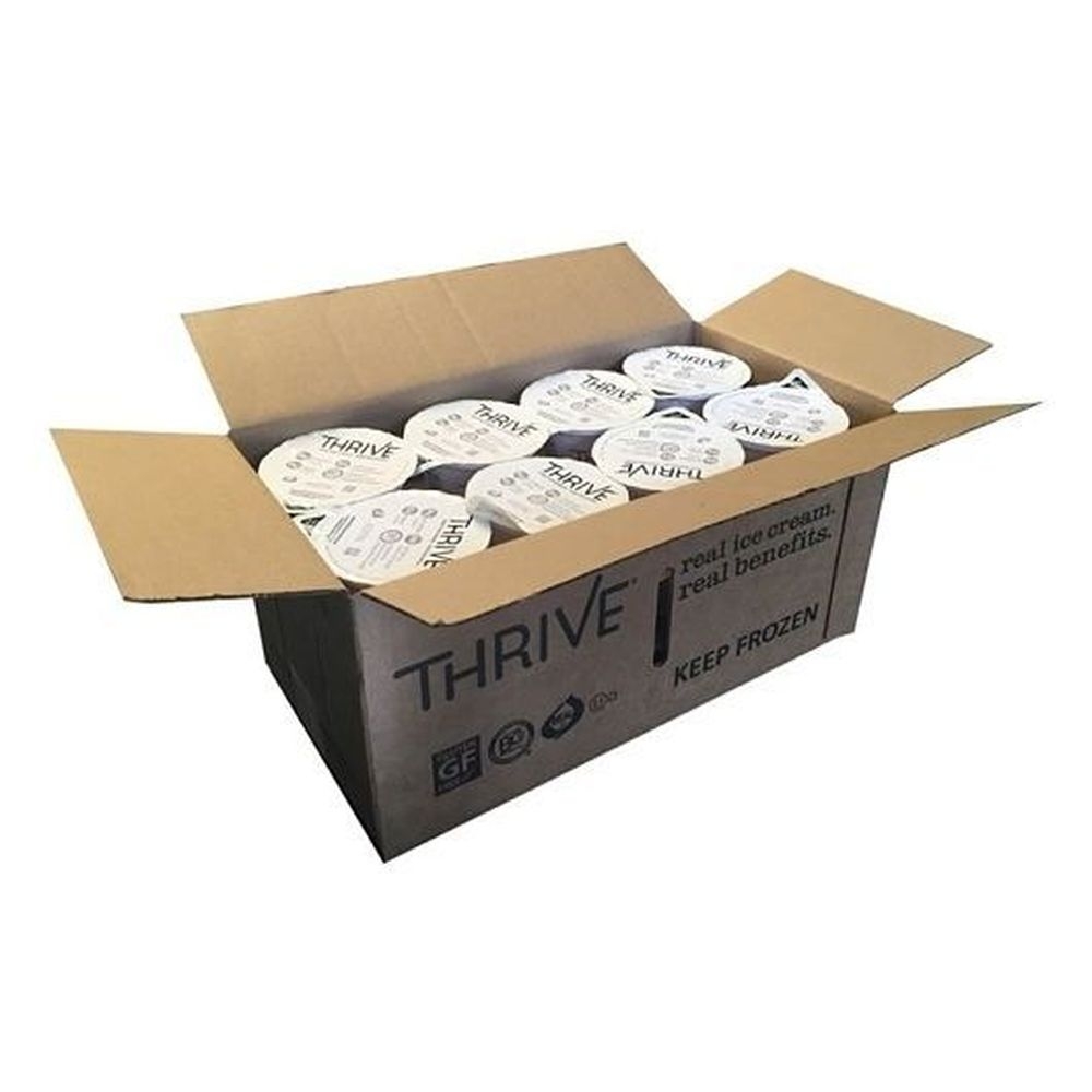 Thrive Frozen Nutrition Fresh Strawberry Ice Cream, 6 Fluid Ounce Cup -- 24 Per Case