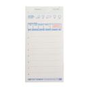 National Checking Company Carbonless Waitrpad Paper - 3 Part White, 8 Line, 3.40 x 6.75 inch -- 2500 per case.