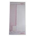 National Checking Company Guest Check Board - 1 Part Rose, 16/32 Line, 4.25 x 8.75 inch -- 2000 per case.