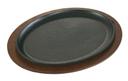 Lodge Preseasoned Cast Iron Jumbo Oval Serving Griddle -- 3 per case.
