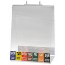 Daymark Saddlepack Acrylic Portion Bag Dispenser.