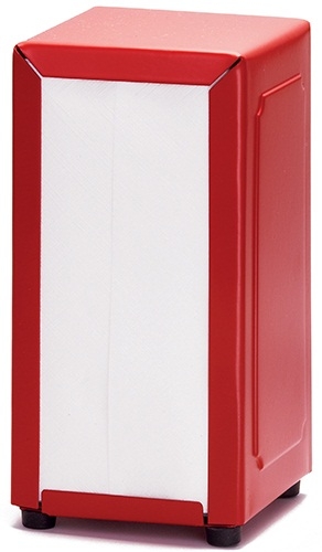 Tablecraft Full Size Red Napkin Holder, 4 3/4 X 3 7/8 X 7 1/2 Inch, 12 Count -- 2 Per Case