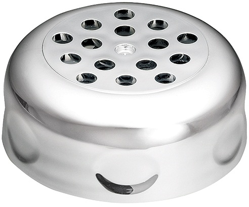 Tablecraft Chrome Perforated Plastic Top For 6 Or 8 Ounce Shaker, 12 Count -- 6 Per Case