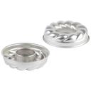 Gobel Non Stick Tin Plate Trois Freres Twisted Savarin or Ring Mold, 8.7 inch x 2.2 inch Height Cavity