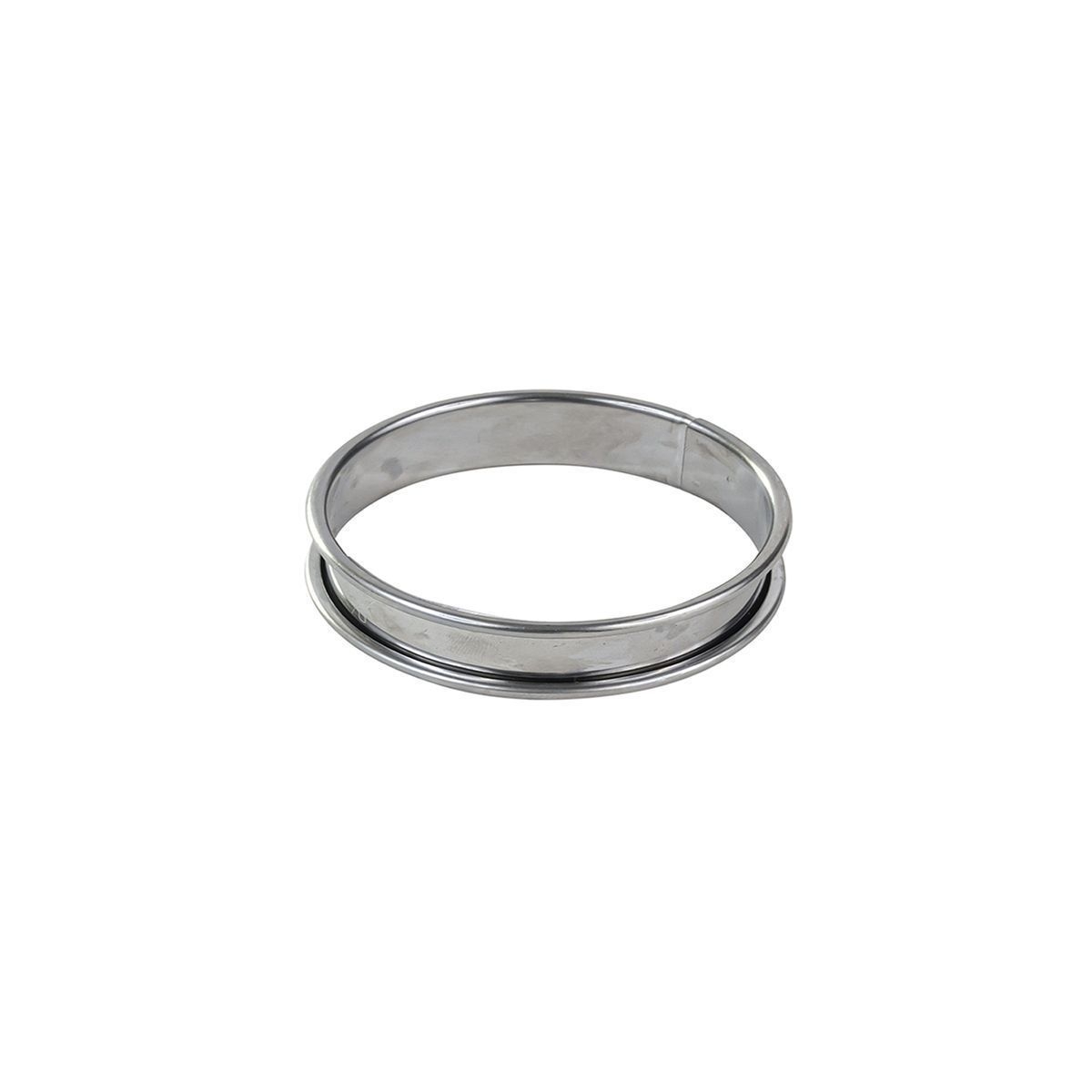 Gobel Stainless Steel Deep Tart Ring With Rolled Edges, 6.7 Inch Diameter