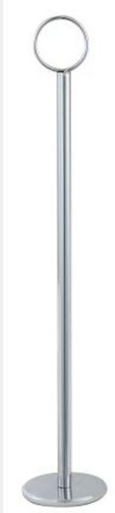Winco Chrome Table Number Holder, 12 inch -- 12 per case