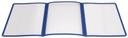 Winco Blue Triple Fold Panel Menu Cover -- 25 per case