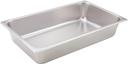 Winco 25 Gauge Stainless Steel Full Size Straight Sided Steam Pan, 4 inch Depth -- 6 per case