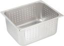 Winco 25 Gauge Stainless Steel Half Size Perforated Steam Pan, 6 inch -- 6 per case