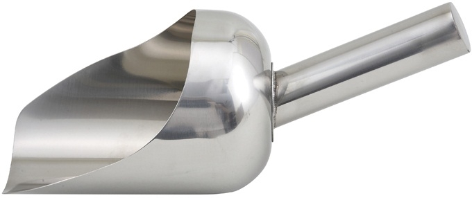Winco Stainless Steel Utility Scoop, 2 Quart -- 6 Per Case