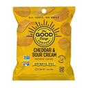 The Good Crisp Cheddar Sour Cream Crinkle Bagged Chips, 1.5 Ounce - 15 per case