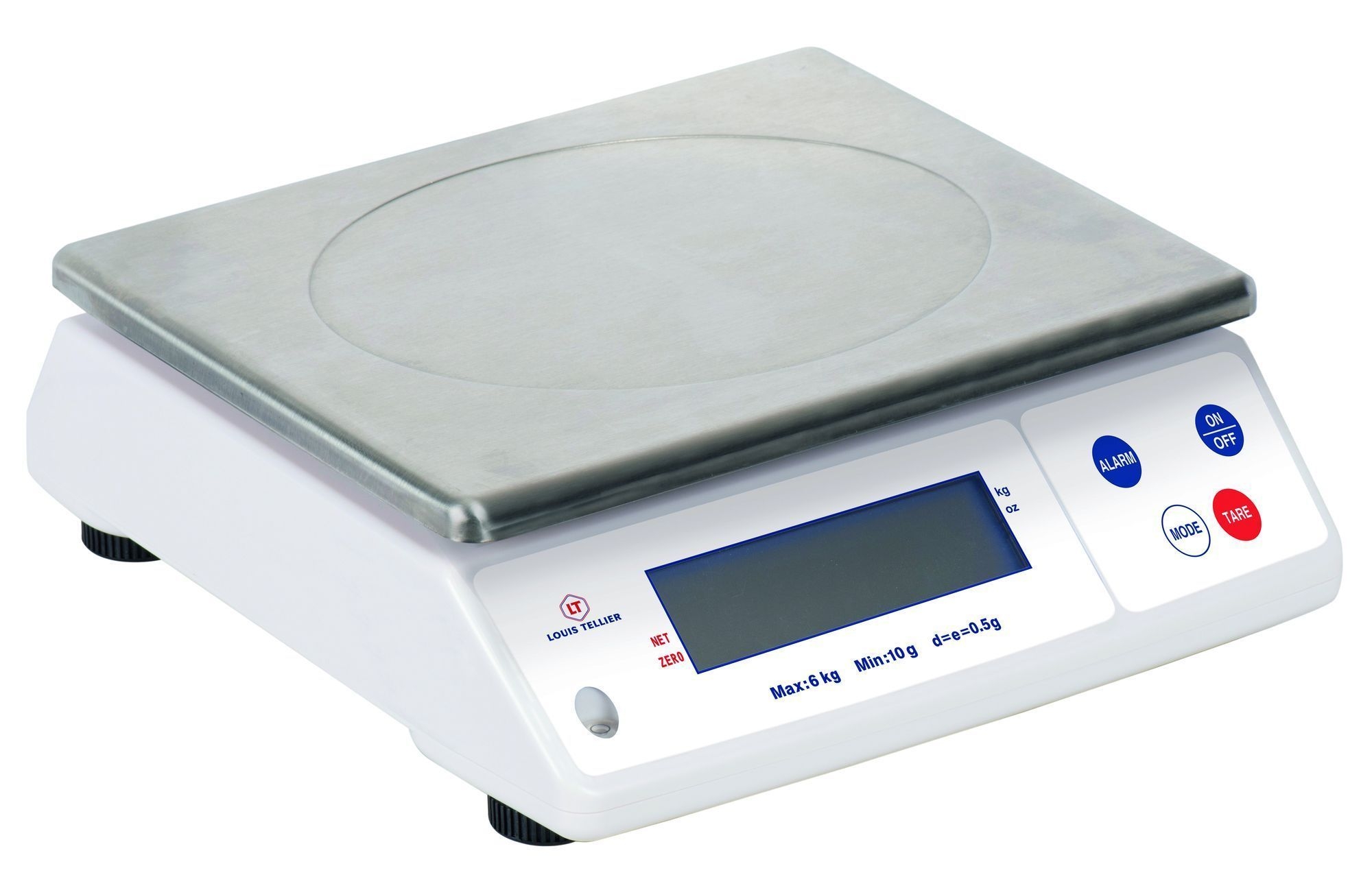 Louis Tellier 30 Kg Electronic Scale With Battery And Adapter, 11.81 X 12.5 X 4.33 Inch
