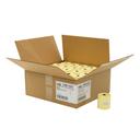 National Checking Company Yellow Canary 1 Ply Register Roll, 3 inch -- 50 rolls per case.