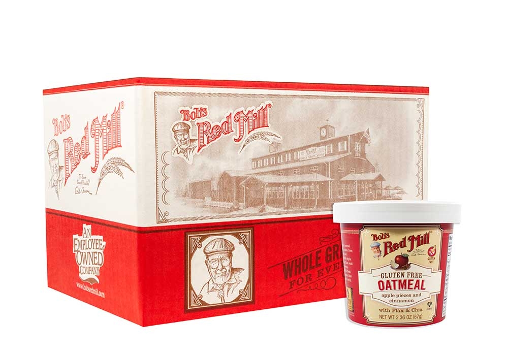 Bob's Red Mill Apple Cinnamon Oatmeal Cup, 2.5 Ounce -- 12 Per Case