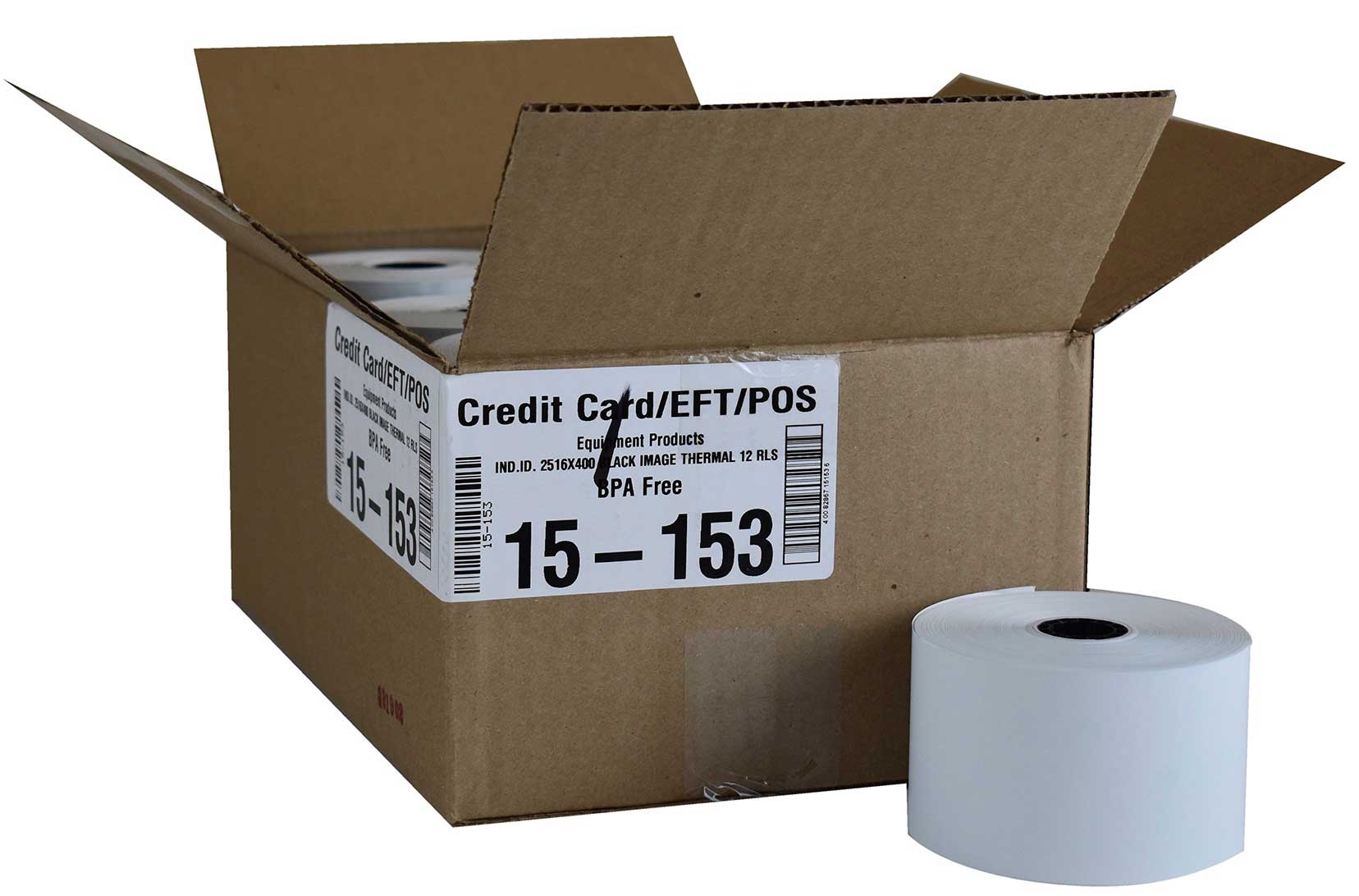 National Checking Company 1 Ply Thermal Register Roll, 2.31 inchs x 400 feet -- 12 per case.