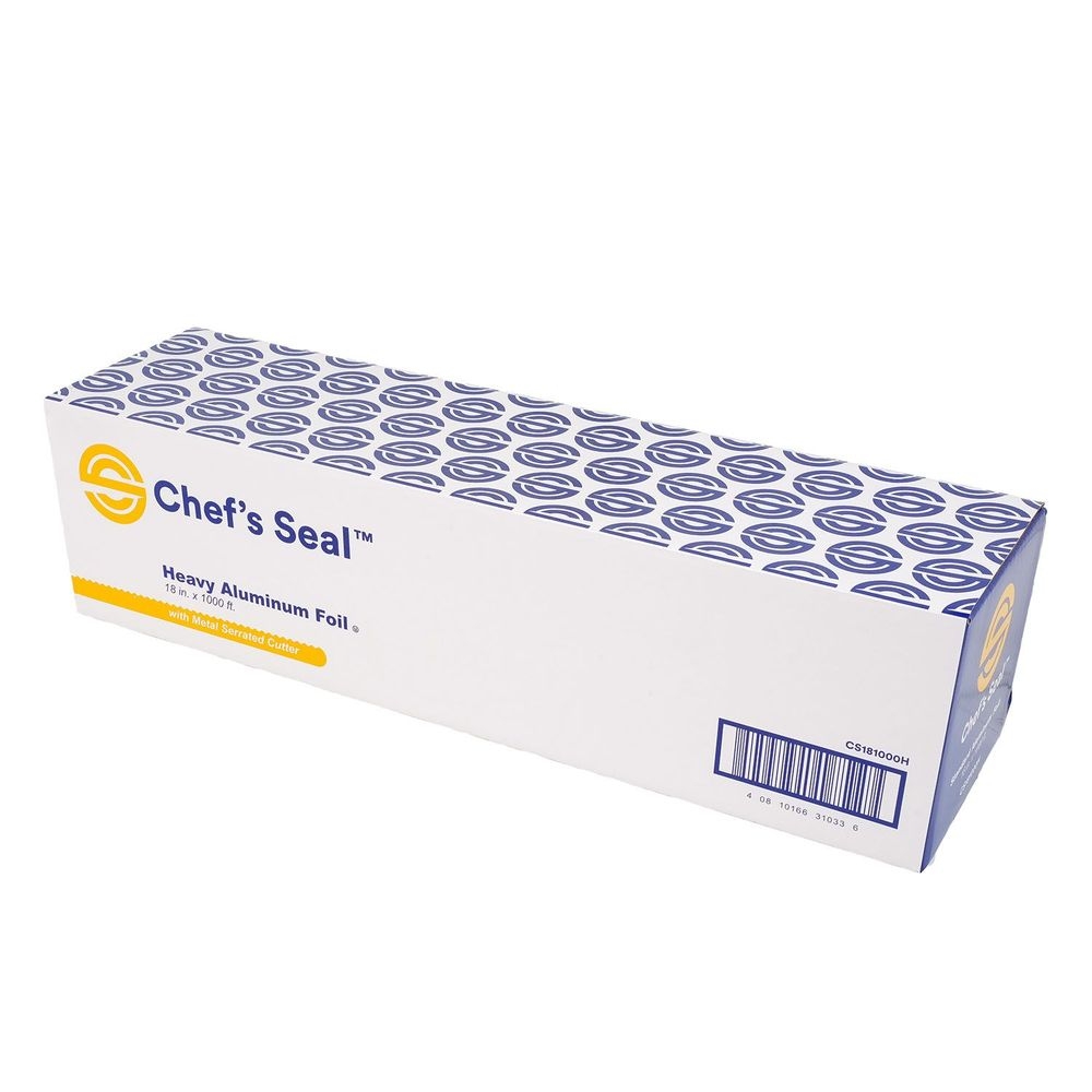 Chef's Seal Aluminum Silver Heavy Duty Weight Foil Roll, 18 inch x 1000 feet