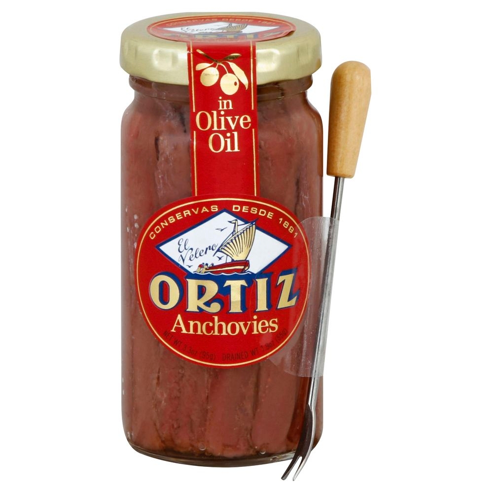 Ortiz Anchovies in Olive Oil, 3.3 Ounce -- 15 per case