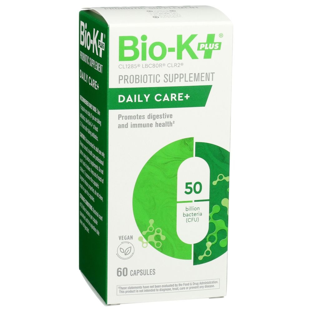 Bio-k Plus Daily Care Plus 50 Cfu Probiotic Supplement Capsules, 60 Count -- 4 Per Case