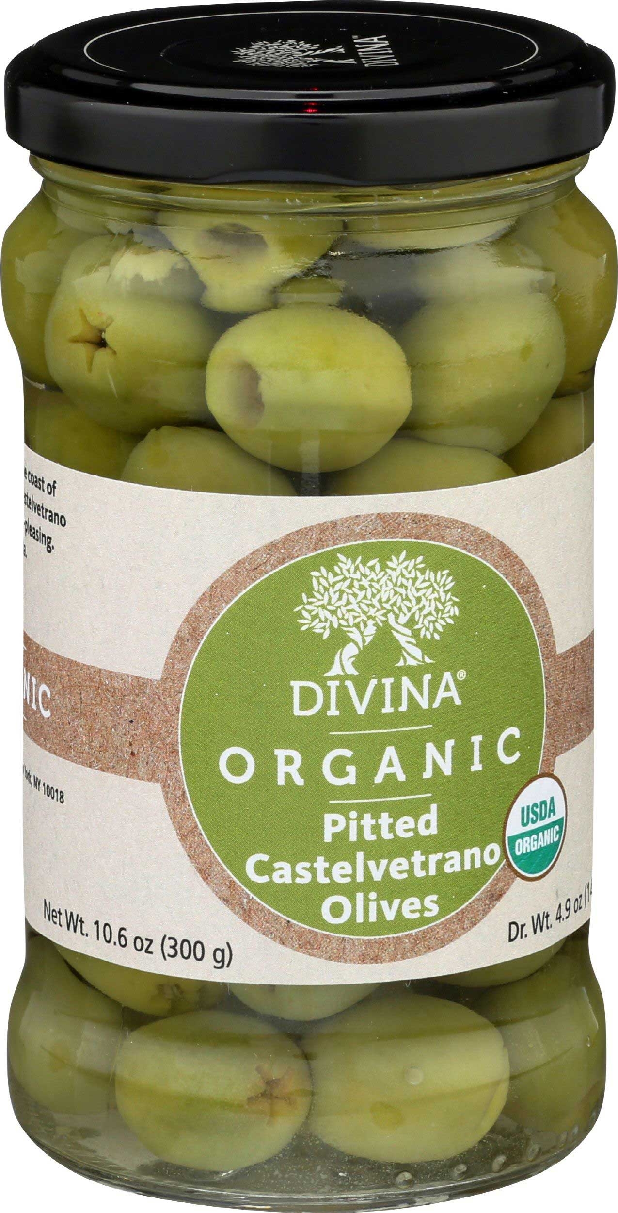Divina Organic Pitted Castelvetrano Olives, 4.9 Ounce -- 6 per case