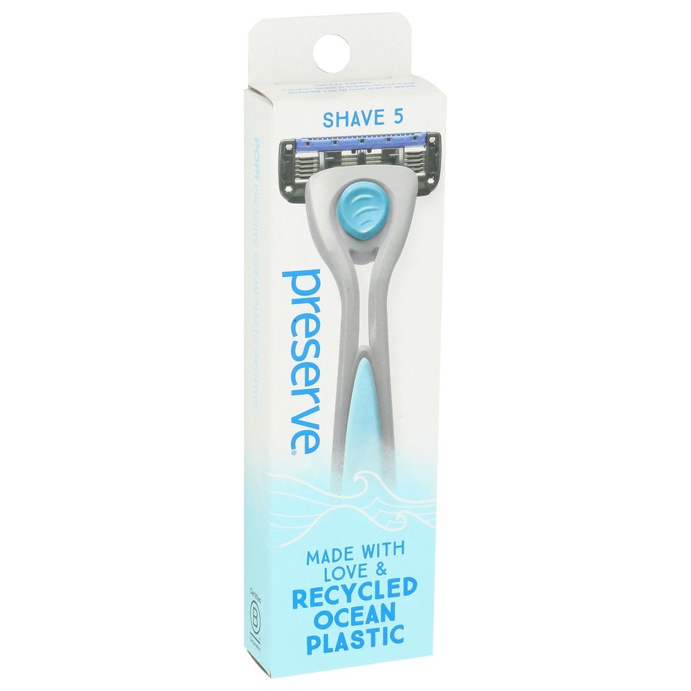 Preserve Popi Shave 5 Gray Razor -- 6 per case