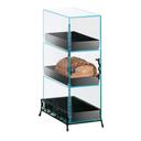 Cal-Mil Classic 3 Tier Bread Display Case with Black Tray, 7 x 13 x 21 inch