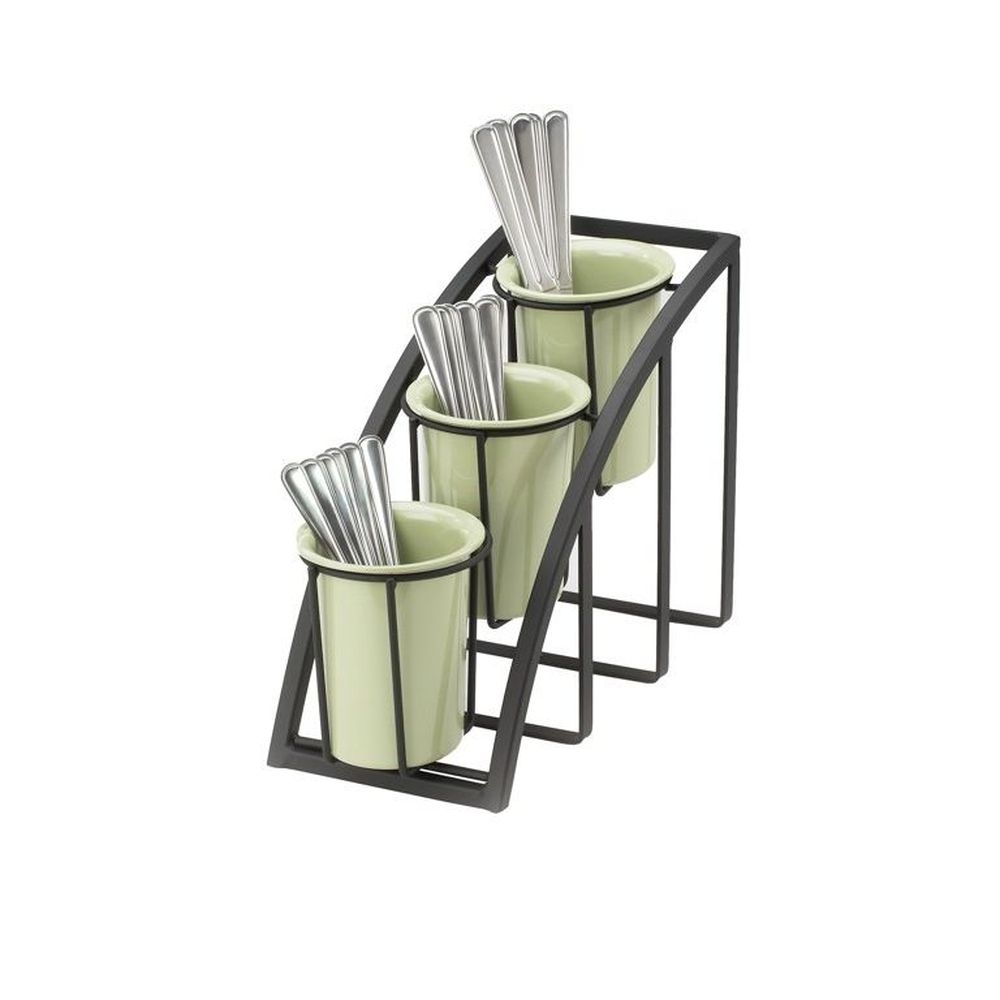 Cal-Mil Mission Black Vertical 3 Tier Display, 7 x 13 x 10.75 inch