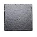 Cal-Mil Melamine Faux Black Slate Square Serving Tray, 12 x 12 x 0.5 inch -- 6 per case
