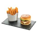 Cal-Mil Melamine Faux Black Slate Rectangular Serving Platter, 12 x 7 x .50 inch