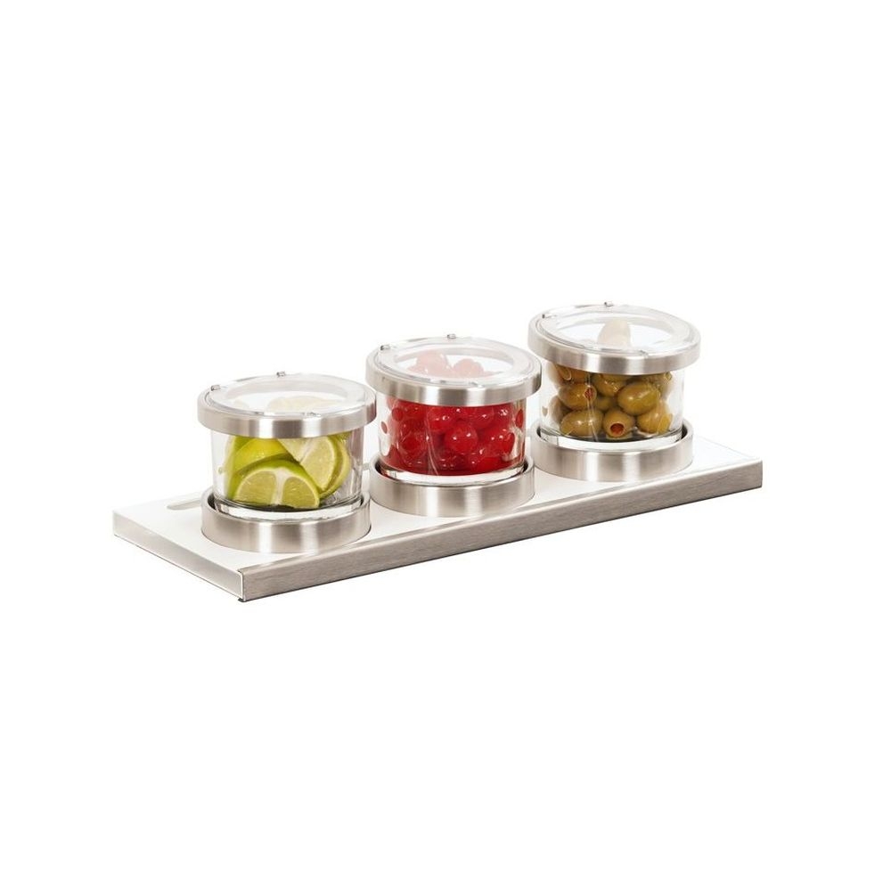 Cal-mil Luxe Chilled Mixology Organizer With Hinged Lid, 16 X 6 X 4 Inch
