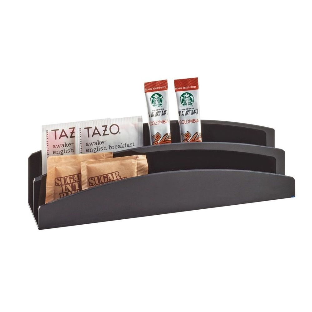 Cal-mil Black Extra Wide Packet Organizer, 9.5 X 2 X 2.75 Inch -- 6 Per Case