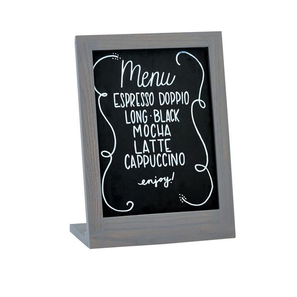 Cal-Mil Oak Ashwood Gray 8.5 x 11 inch Chalkboard Sign, 9 x 4 x 11 inch -- 6 per case