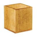 Cal-Mil Madera Cup and Lid Insert, 3.75 inch Width x 3.75 inch Depth x 6.25 inch Height