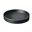 Cal-Mil Hudson Black Raised Rim Melamine Plate, 10 inch Dia. x 1.5 inch Height -- 6 per case