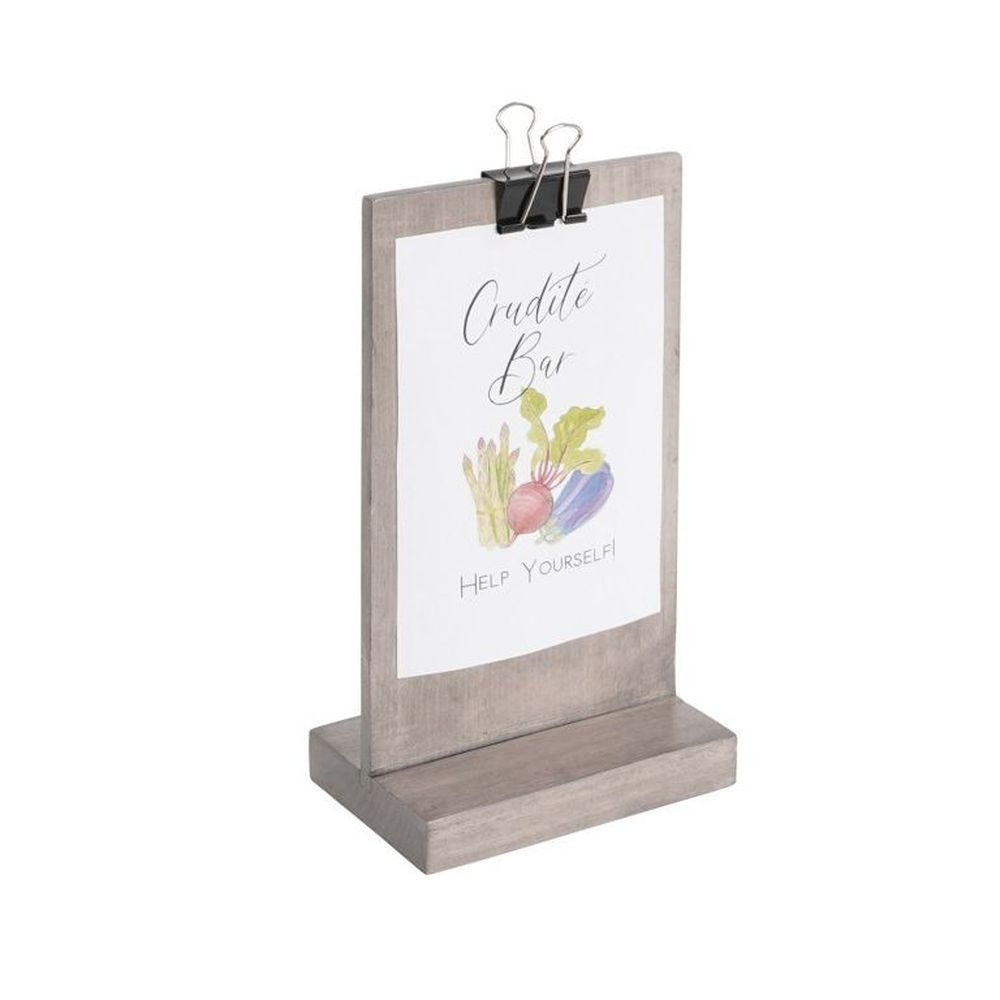 Cal-mil Aspen Clipboard Sign Holder, 4.5 Inch Width X 2.5 Inch Depth X 8.5 Inch Height