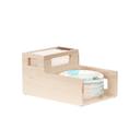 Cal-Mil Blonde Plate and Napkin Holder, 10.25 inch Width x 15 inch Depth x 8.25 inch Height