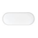 Cal-Mil Hudson White Oval Melamine Bowl, 5 Quart Capacity