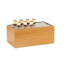 Cal-Mil Bamboo Frame for Cold Concept Tray, 9.5 inch Width x 17.75 inch Depth x 7.75 inch Height