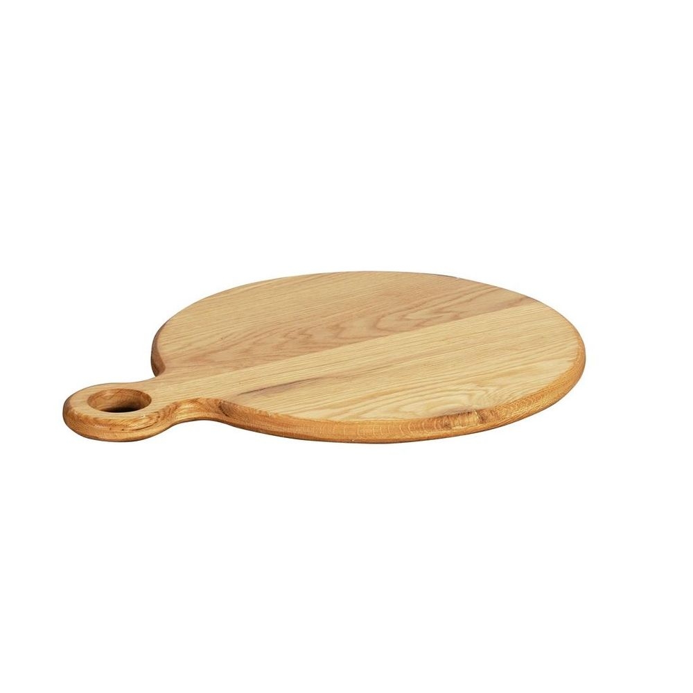 Cal-mil Sydney Oak Serving Board, 14 Inch Dia. X 0.75 Inch Height