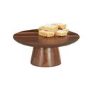 Cal-Mil Sydney Walnut Cake Pedestal, 12 inch Dia. x 5 inch Height