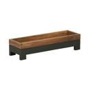 Cal-Mil Sydney Sleek Black Metal Riser, 6 inch Width x 20 inch Depth x 3 inch Height