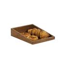 Cal-Mil Sydney Walnut Angle Tray, 10 inch Width x 12 inch Depth x 3 inch Height