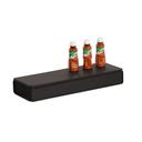 Cal-Mil Onyx Durable Black Metal Rectangular Riser, 20.5 inch Width x 7 inch Depth x 3 inch Height