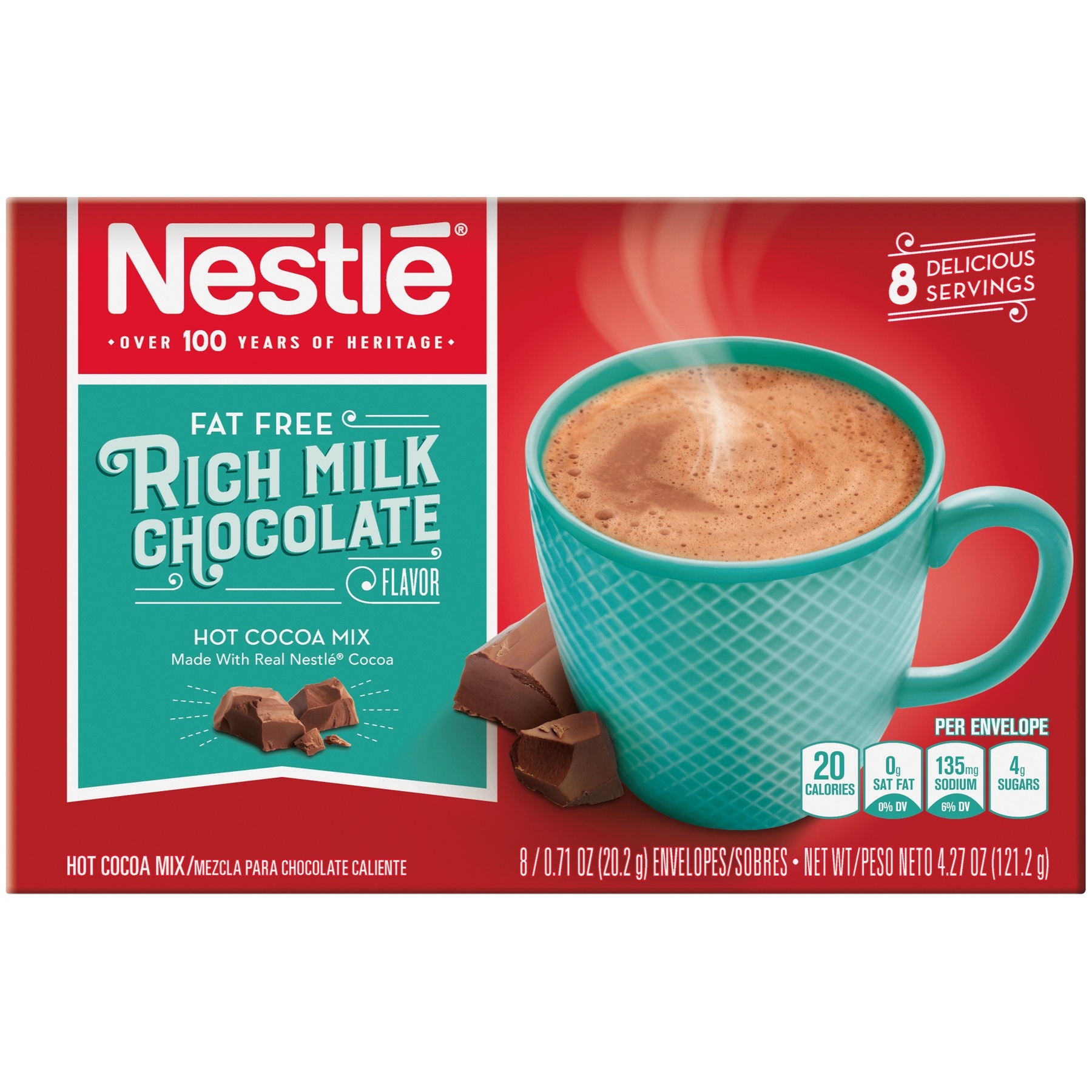 Nestle Rich Milk Chocolate Hot Cocoa Mix, 2.25 Ounce -- 12 Per Case