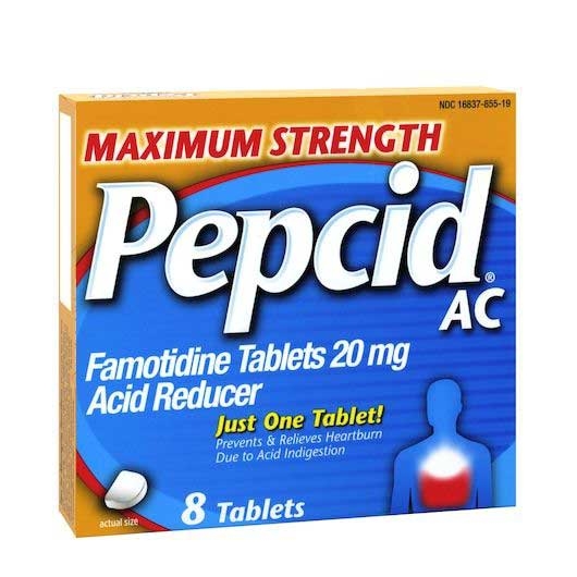 Pepcid Ac Maximum Strength Acid Reducer Tablet, 8 Count -- 36 Per Case