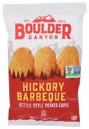 Boulder Canyon Hickory BBQ Kettle Style Potato Chips, 5 Ounce -- 12 per case