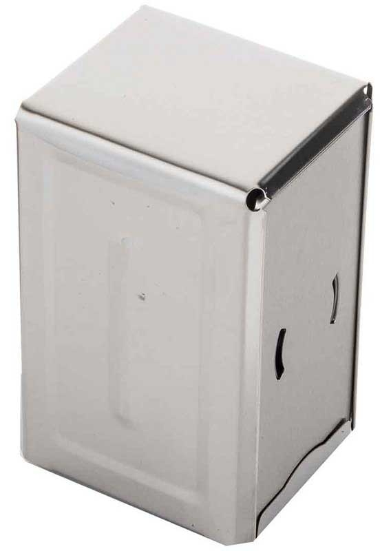 Tablecraft Stainless Steel Tall Fold Full Size Napkin Dispenser, 3.875 X 4.625 X 7.25 Inch -- 24 Per Case