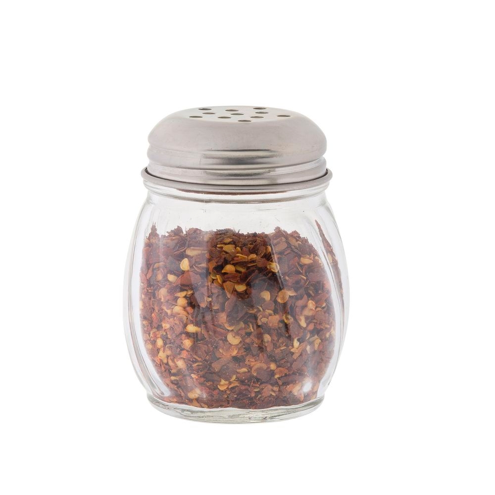 Tablecraft Copolyester Swirl Plastic Shaker With Stainless Steel Perforated Top, 6 Ounce Capacity -- 24 Per Case